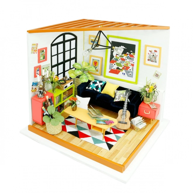 Miniatur Puppenhaus Wohnzimmer