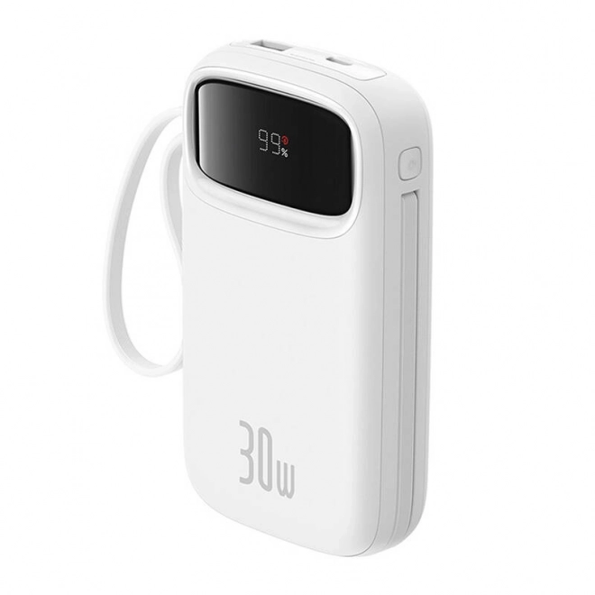 Tragbare Powerbank Baseus QPow 2 in Weiß