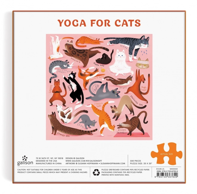 Puzzle Yoga für Katzen 500 Teile