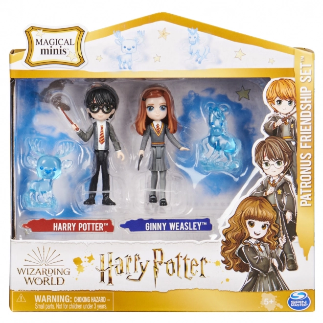 Harry Potter und Ginny mit Patroni Figuren