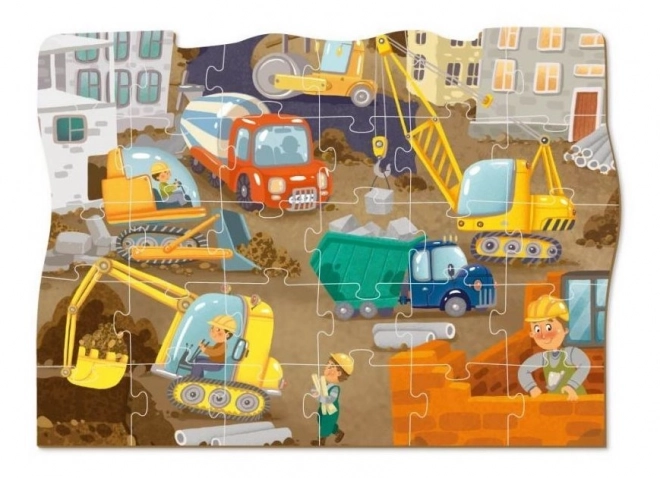 Puzzle TRANSPORT: Baumaschinen 30 Teile