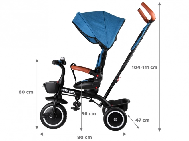 Kinder-Dreirad Tiny Bike 3-in-1 mit Verdeck – Grün
