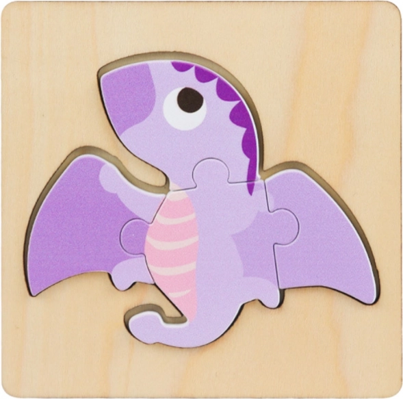 Holz-Puzzle Dinosaurier 11 x 11 cm