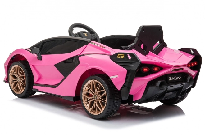 Lamborghini SIAN Kinderauto mit Batterie und Fernbedienung – Rosa
