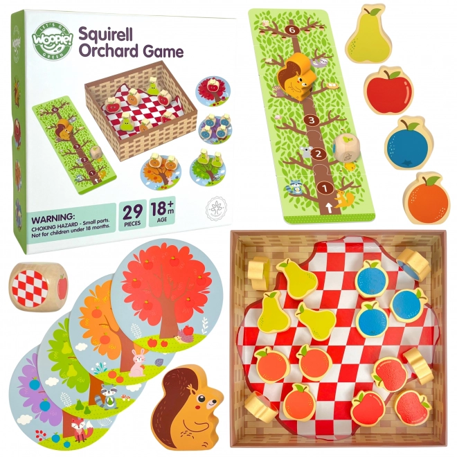 Woopie Green Eichhörnchen im Obstgarten Familienspiel