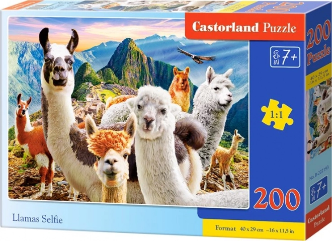 Puzzle 200 Teile Lama-Selfie