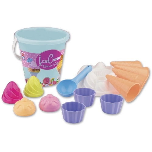 Eiscreme Sandspielzeug Set - Mittel, Blau