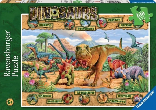 Puzzleset Dinosaurier XXL 100 Teile