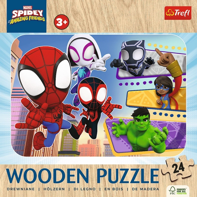 Holzpuzzle Spidey und seine fantastischen Freunde