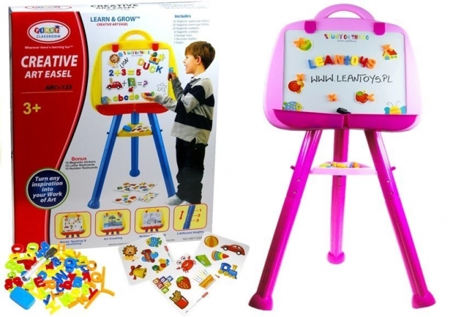 Magnetische Stehende Tafel für Kinder - Rosa