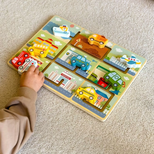 Lernen durch Spiel: Erkenne und ordne das richtige Fahrzeug zu