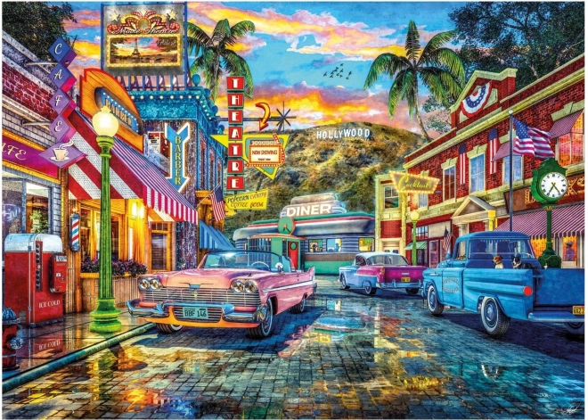 Bezauberndes Retro-Motiv HOLLYWOOD