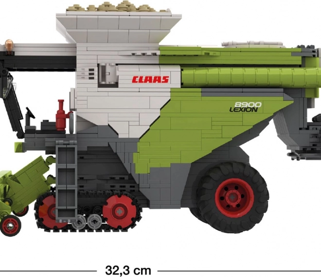 Bausteinset Brixies Plus Claas Lexion 8900 Terra Trac mit Anhänger
