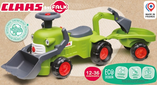 Falk Traktor mit Anhänger und Schaufel