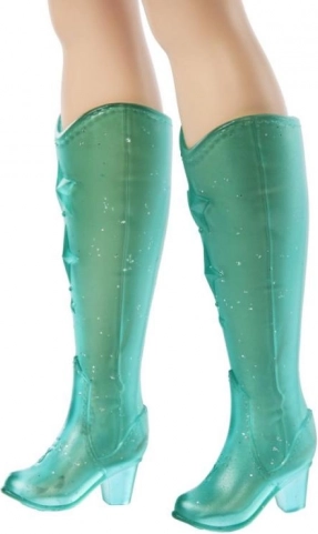 Glitzernde Stiefel bis zum Knie