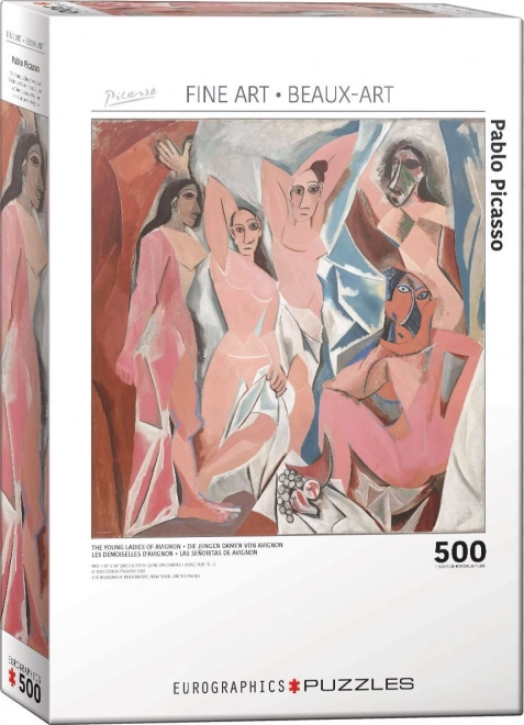 EUROGRAPHICS Quadratisches Puzzle Avignon-Mädchen 500 Teile