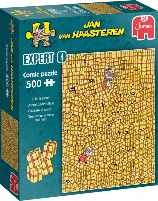 Jumbo Puzzle Jan Van Haasteren: Viele Geschenke 500 Teile