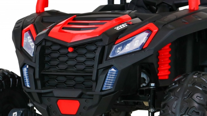 Buggy ATV Racing pro 2 Kinder + Antrieb 4x4 + Fernsteuerung + langsamer Start + MP3 LED – Rot