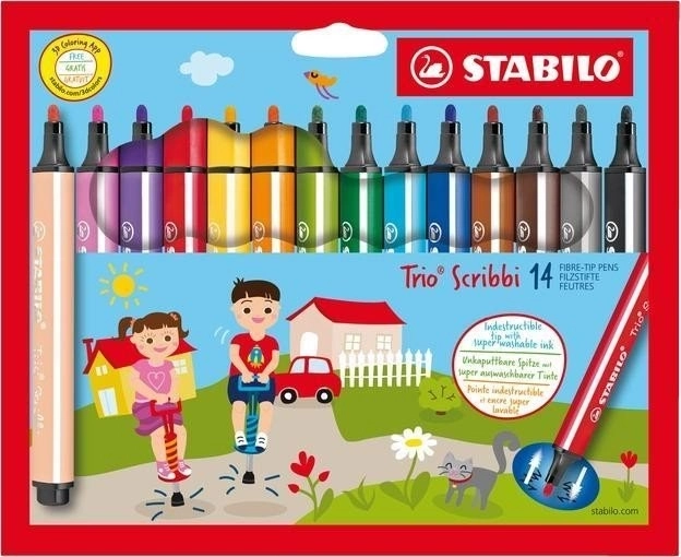 Stabilo Trio Scribbi Malstifte Set 14 Stück