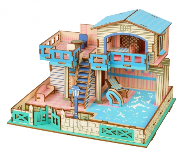 3D Holzpuzzle Villa auf Lembongan