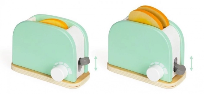 Holztoaster mit Frühstücksset
