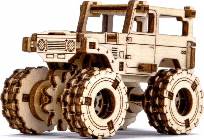 Holz 3D-Puzzle Superfast Monster Truck