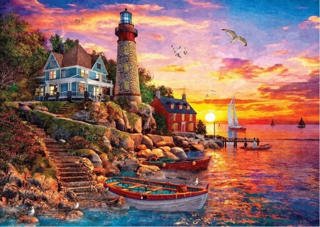 Wunderschöner Sonnenuntergang Puzzle 2000 Teile