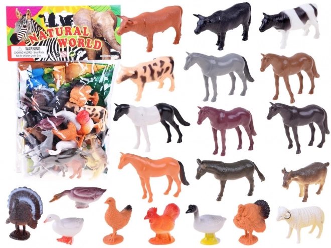 Bauernhof Tiere 20 Figuren Set