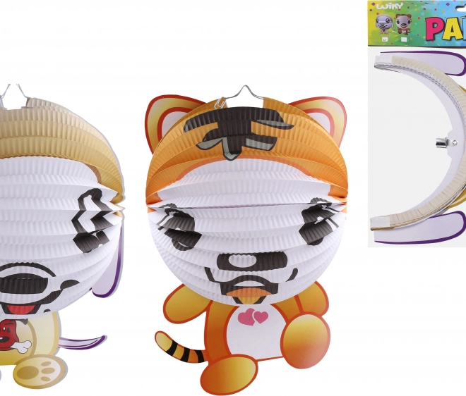 Lampion Kugel 25 cm Katze oder Hund
