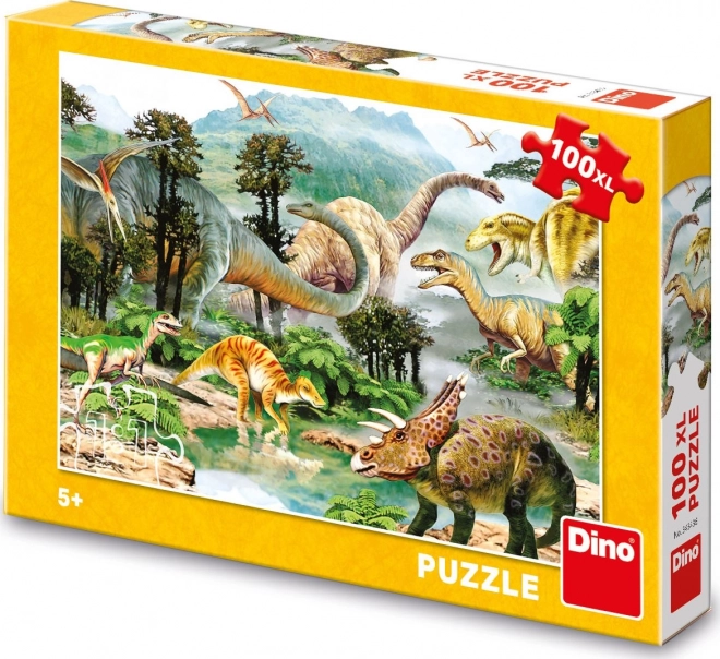 Dino Puzzle Dinosaurierwelt 100 Teile