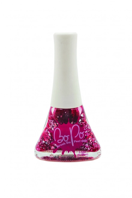 Bo-Po Nagellack Mit Glitzer in Rosa