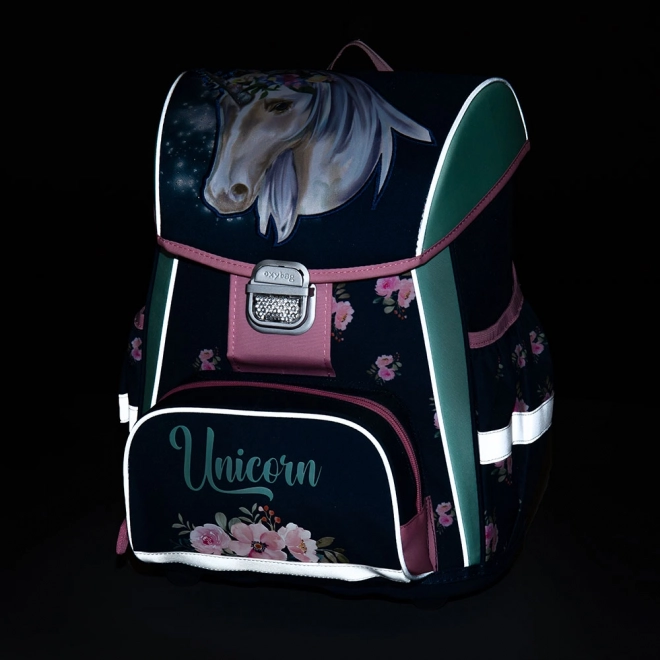 Premium Schulrucksack Einhorn