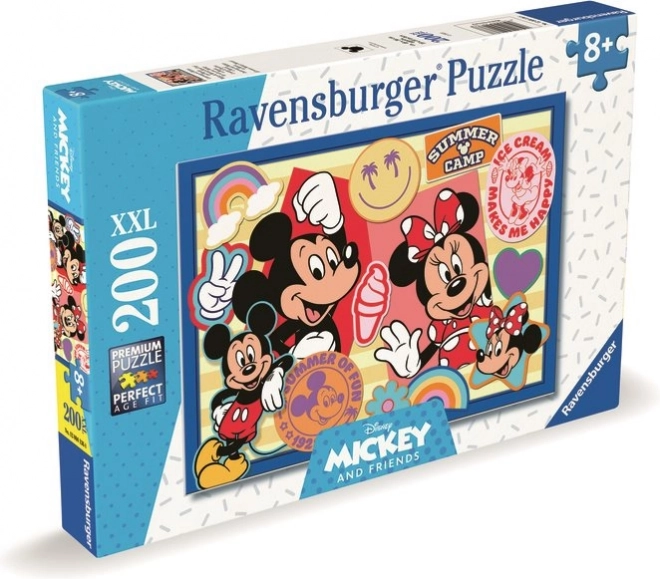 Ravensburger Puzzle Mickey und Minnie auf Ausflug XXL 200 Teile