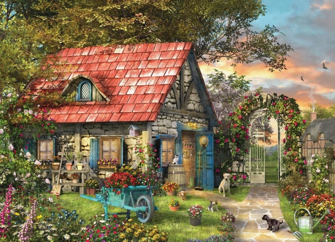 Puzzle Dorfhütte XL 500 Teile