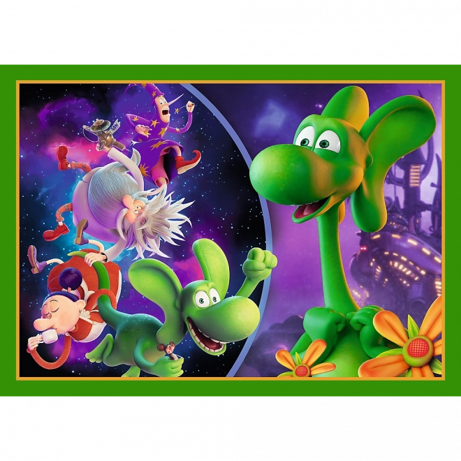TREFL Hokus Pokus Diplodocus Puzzle 4-in-1 Set
