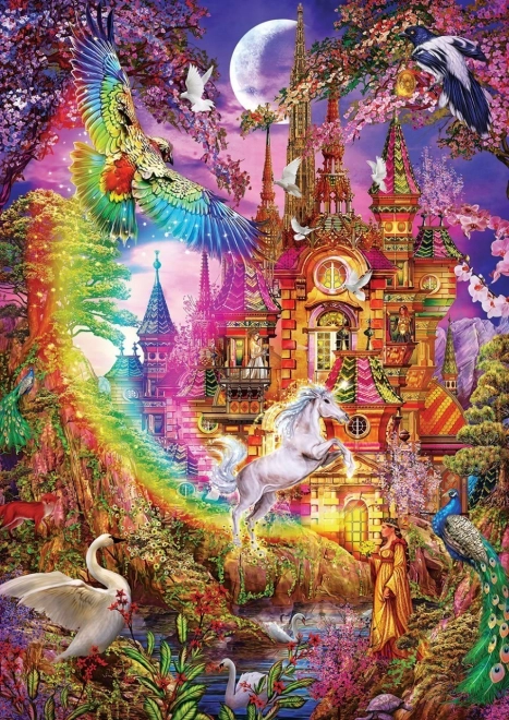 Regenbogen Schloss Puzzle 500 Teile