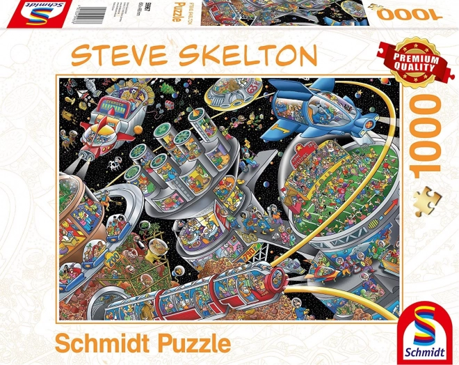 Puzzle Weltraumkolonie 1000 Teile