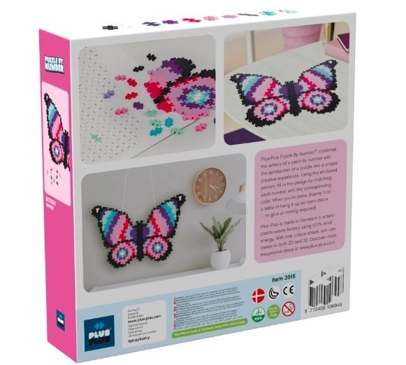 Plus-Plus Bausteine Puzzle Zahlen - Schmetterling 800 Teile