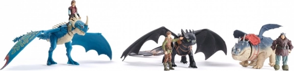 Figuren von Drachenzähmen leicht gemacht Krieger und Drache Sortiment