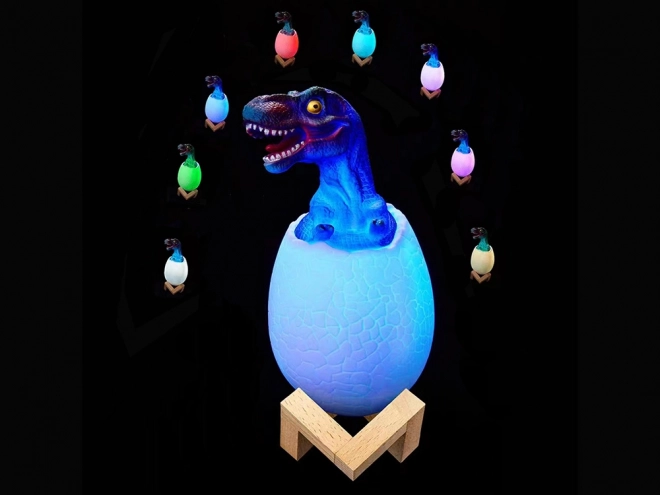 Nachtlicht Dinosaurier Ei RGB LED für Kinder