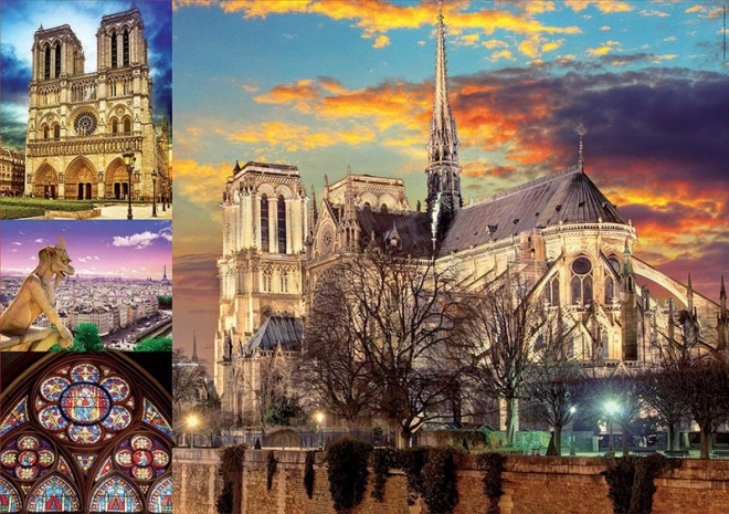 Puzzle Notre Dame Collage 1000 Teile