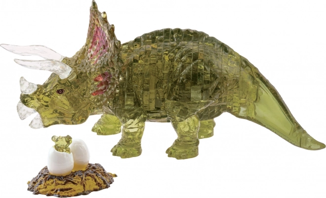 HCM Kinzel 3D Kristallpuzzle Triceratops mit Baby