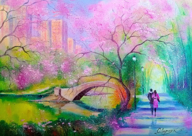 Puzzle Spaziergang im Park 1000 Teile