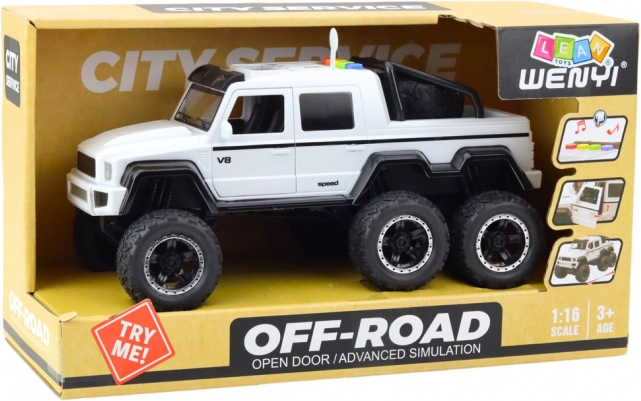Geländewagen Pickup mit Antrieb, Lichter und Geräusche