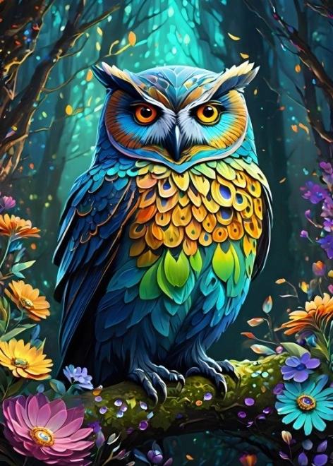 Puzzle Blaue Eule 500 Teile