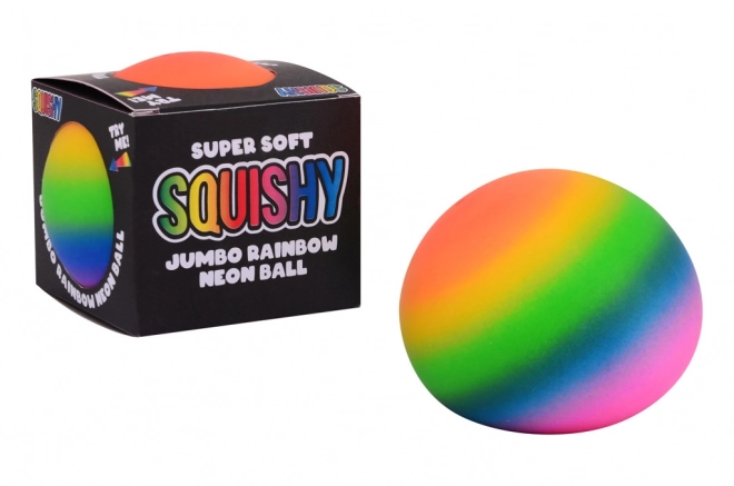 Jumbo Neon Regenbogen Druckball