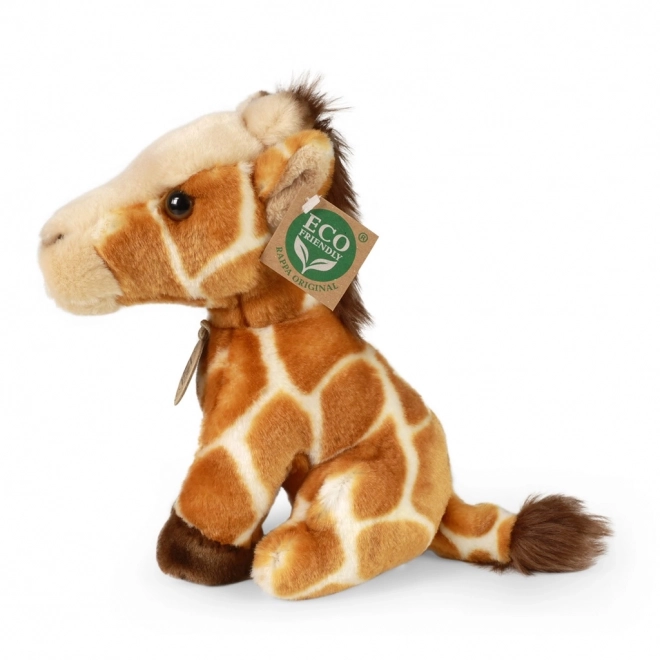 Sitzende Plüschgiraffe 18 cm umweltfreundlich