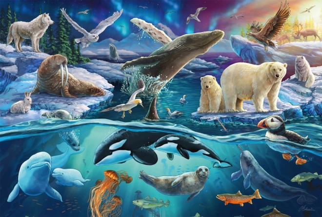 Puzzle Arktische Tiere 150 Teile