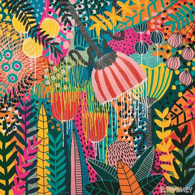 Heye quadratisches Puzzle Flowery: Schöne Zukunft 1000 Teile