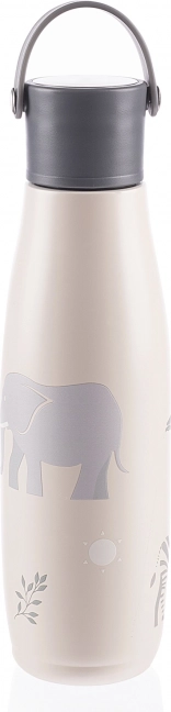 Thermoflasche für Flüssigkeiten mit Halter 480 ml, Safari